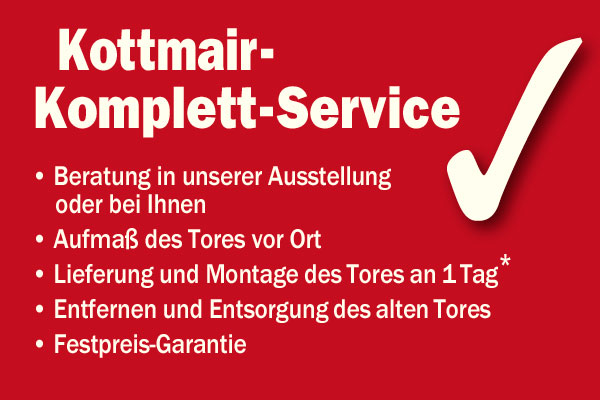 Garagentor-Erneuerung - Kottmair Komplett-Service