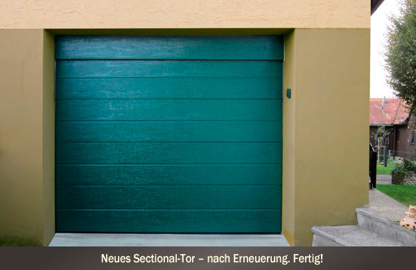 Garagentor-Sanierung mit Kottmair Garagentorbau